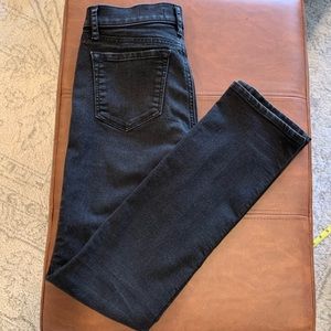 LOFT Washed Black Modern Straight Jeans